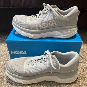 Hoka Bondi 7 Men's 10.5 Regular Width Harbor Mist/White